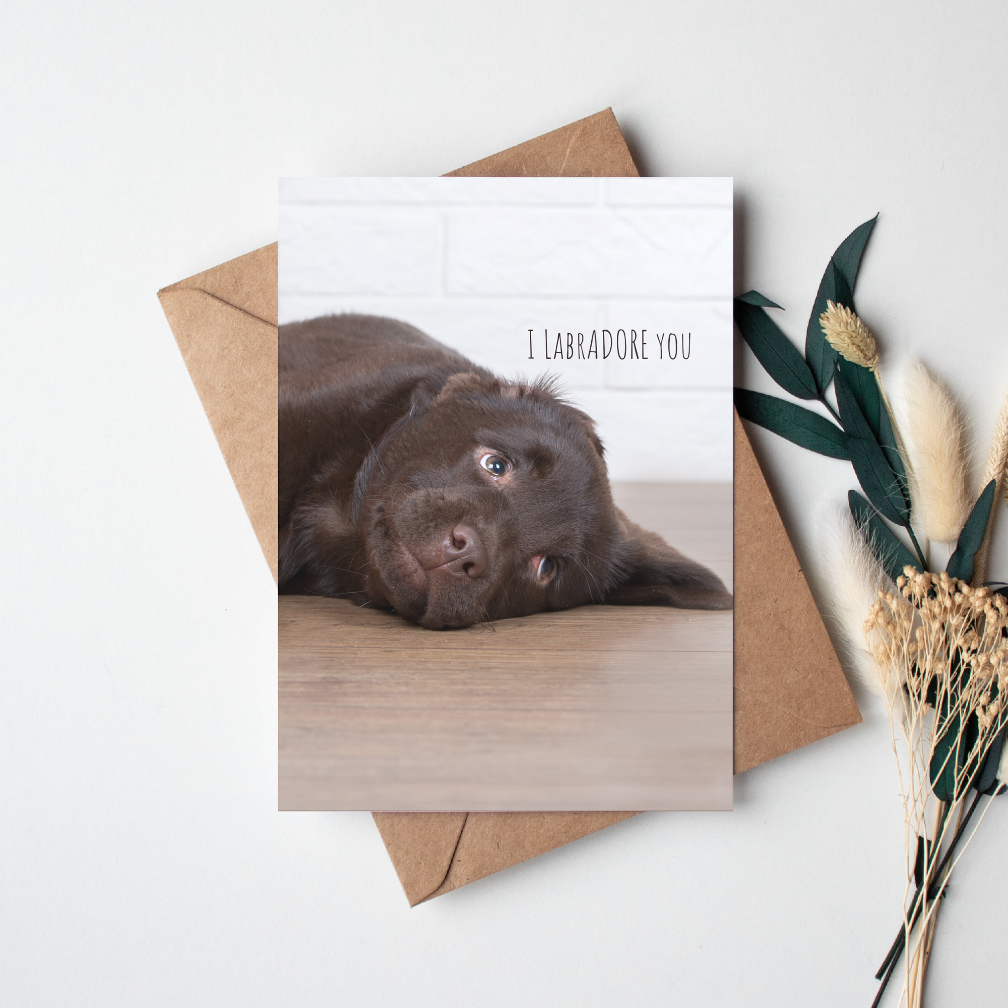 I Labradore You Dog Greeting Card