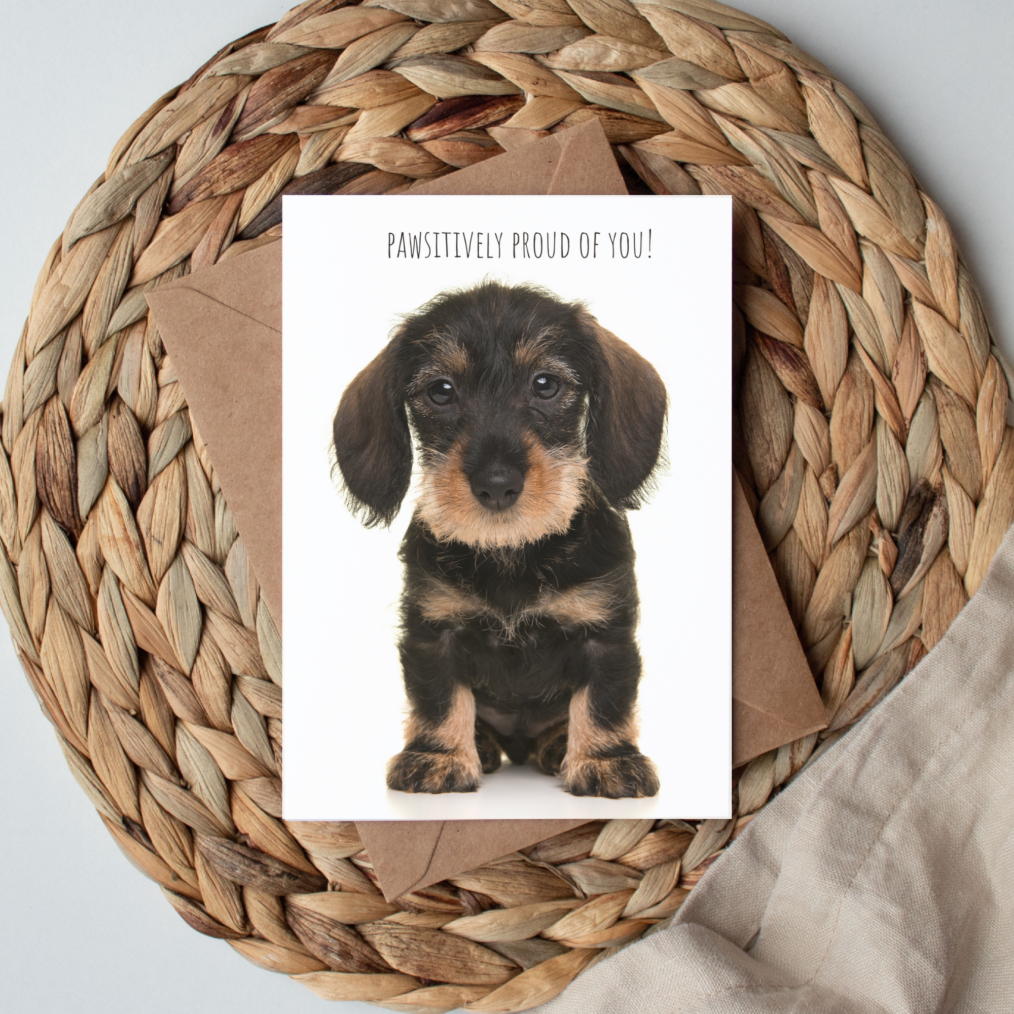 Pawsitively Proud Dog Greeting Card